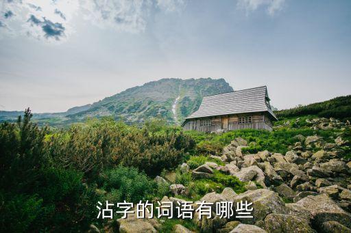 沾字的詞語有哪些