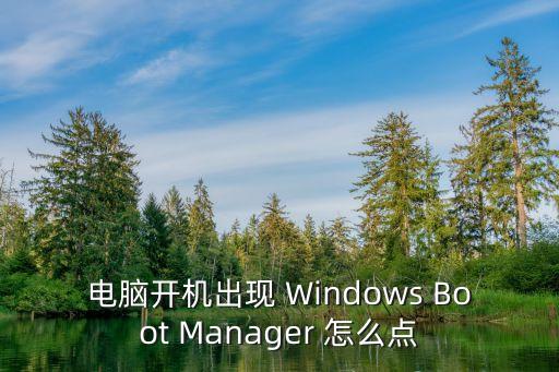 電腦開機出現 Windows Boot Manager 怎么點