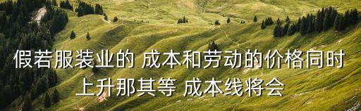 等成本線,假設工資上升w上升則成本所能雇傭最大勞動量少