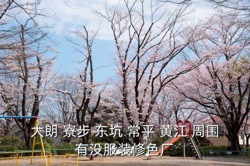 大朗 寮步 東坑 常平 黃江 周圍有沒服裝修色廠