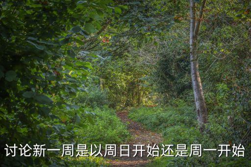 討論新一周是以周日開始還是周一開始