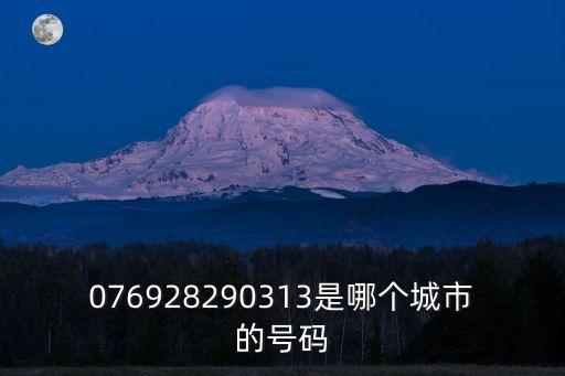 東莞大朗潮商，076928290313是哪個(gè)城市的號(hào)碼