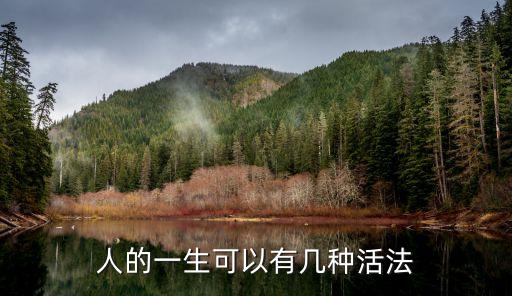 人的一生可以有幾種活法