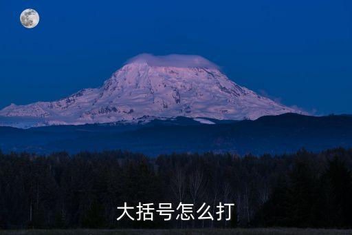 大括號怎么打