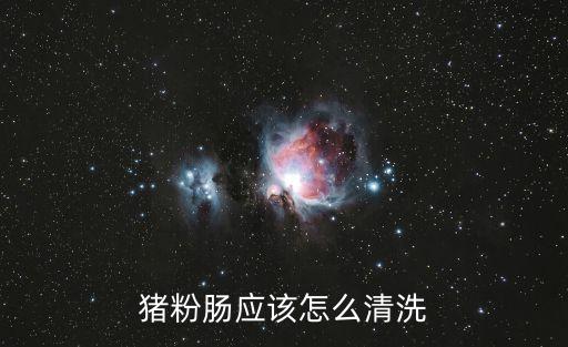 豬粉腸應該怎么清洗
