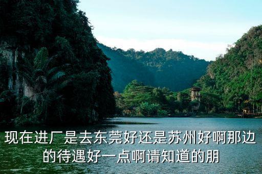 現(xiàn)在進(jìn)廠是去東莞好還是蘇州好啊那邊的待遇好一點(diǎn)啊請(qǐng)知道的朋