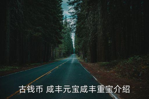 古錢幣 咸豐元寶咸豐重寶介紹