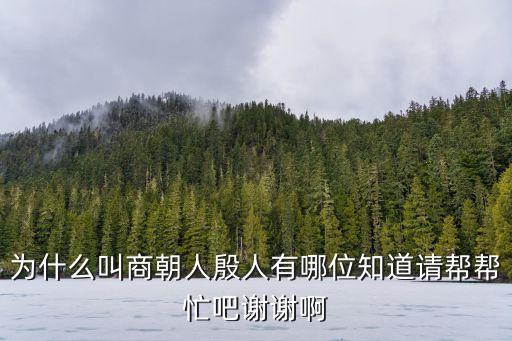 殷人，有句話叫什么殷人什么來的 怎么說啊