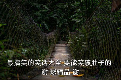 最搞笑的笑話大全 要能笑破肚子的 謝 球精品 謝