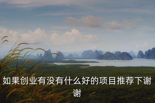 創(chuàng)業(yè)好項(xiàng)目推薦		，有什么創(chuàng)業(yè)的好項(xiàng)目嗎