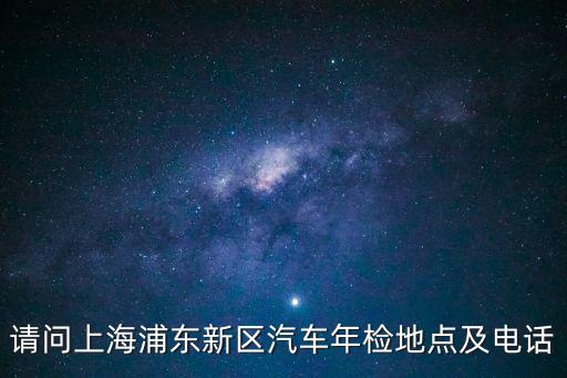 請問上海浦東新區汽車年檢地點及電話