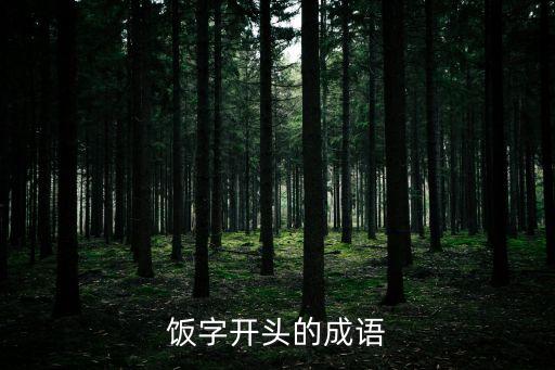 飯字開頭的成語