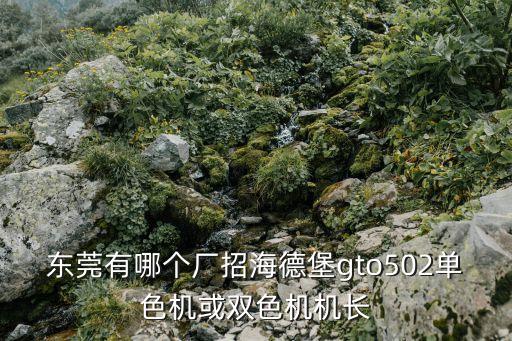 東莞有哪個廠招海德堡gto502單色機或雙色機機長
