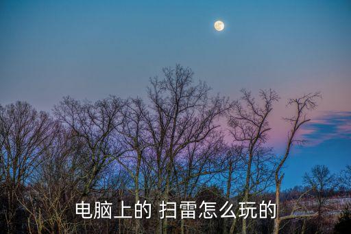 電腦上的 掃雷怎么玩的
