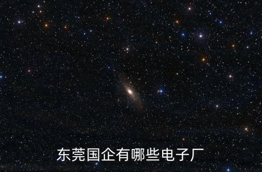 東莞有哪些國企公司招聘，東莞國企有哪些電子廠