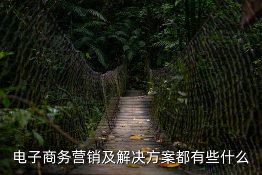 電商營(yíng)銷策略，電子商務(wù)營(yíng)銷及解決方案都有些什么