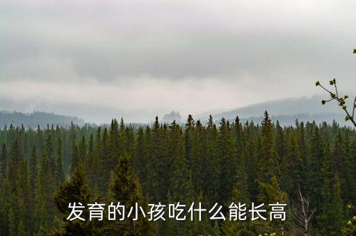 發育的小孩吃什么能長高