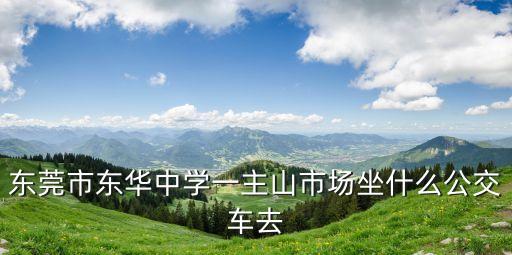 東莞市東華中學(xué)一主山市場坐什么公交車去