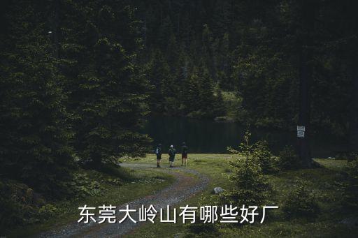 東莞大嶺山有哪些好廠