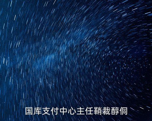 國庫支付中心主任鞘裁醇侗
