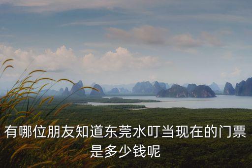 東莞東城活水世界票，有哪位朋友知道東莞水叮當現在的門票是多少錢呢