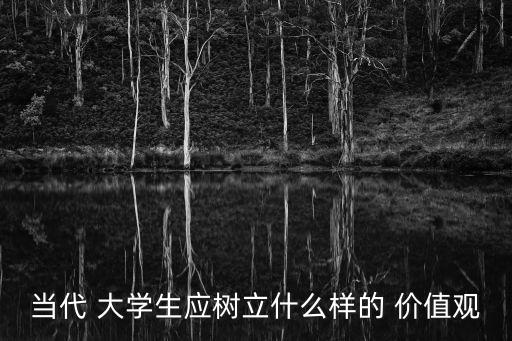 大學(xué)生價值觀,國大學(xué)生要牢固樹立正確的人生觀價值觀
