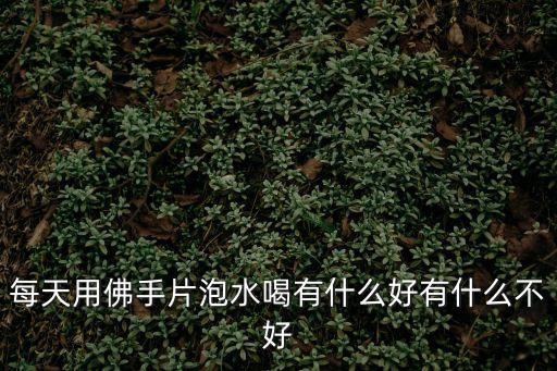 每天用佛手片泡水喝有什么好有什么不好