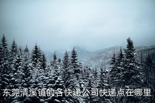 東莞清溪找送快遞員，東莞清溪鎮的各快遞公司快遞點在哪里