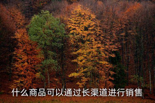 長(zhǎng)渠道，什么商品可以通過(guò)長(zhǎng)渠道進(jìn)行銷售