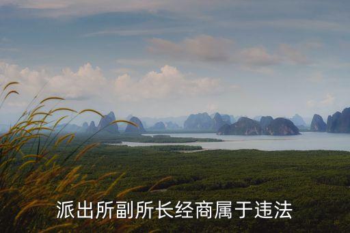 上海市佘山派出所副所長，派出所副所長經商屬于違法