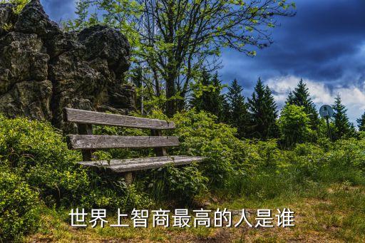 世界上智商最高的人是誰