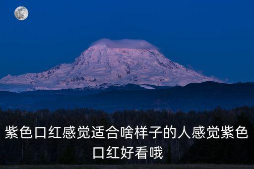 紫色口紅感覺適合啥樣子的人感覺紫色口紅好看哦
