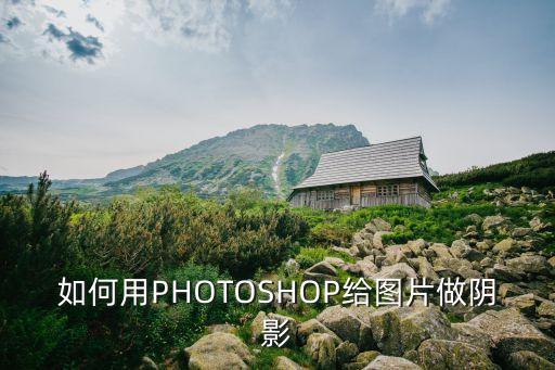 如何用PHOTOSHOP給圖片做陰影