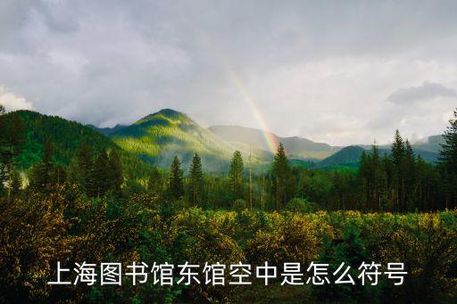 上海圖書館東館空中是怎么符號