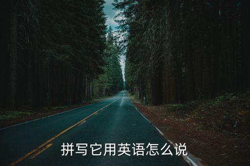 拼寫它用英語怎么說