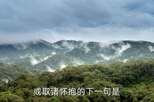 或取諸懷抱的下一句是