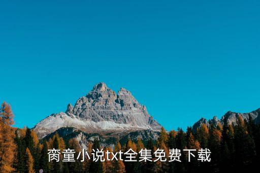 臠童小說(shuō)txt全集免費(fèi)下載