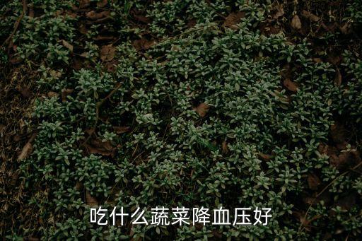 吃什么蔬菜降血壓好