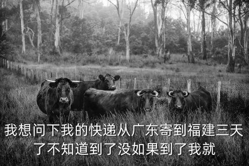 我想問下我的快遞從廣東寄到福建三天了不知道到了沒如果到了我就