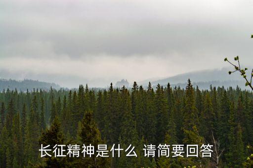 長(zhǎng)征精神是什么 請(qǐng)簡(jiǎn)要回答