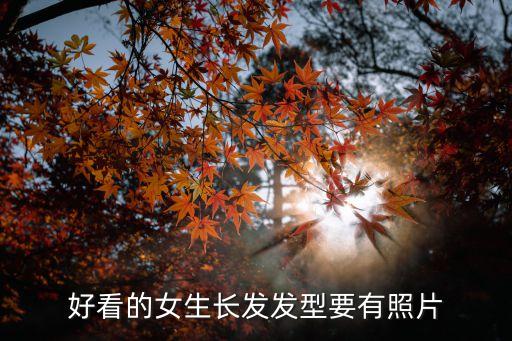 好看的女生長發發型要有照片
