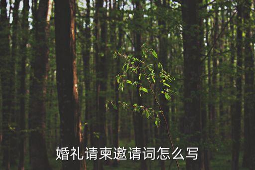 結婚邀請語，婚禮請柬邀請詞怎么寫