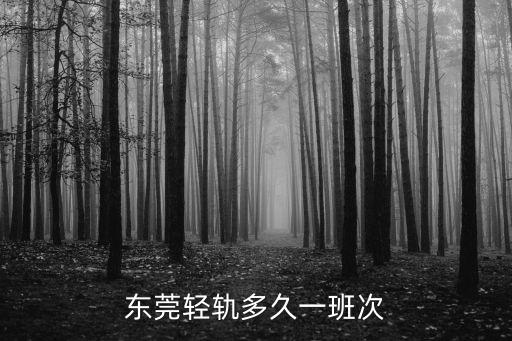 東莞城軌全程多少時間，東莞輕軌多久一班次