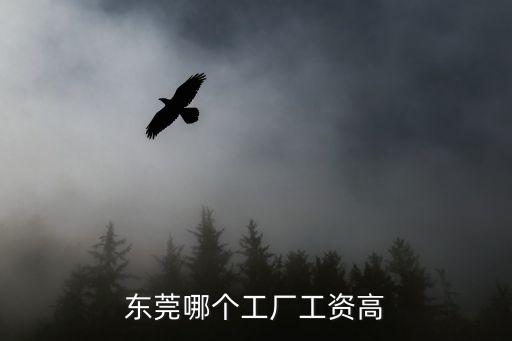 東莞哪個工廠工資高