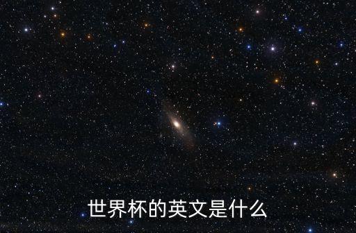 世界杯英語，用英文翻譯世界杯這個詞