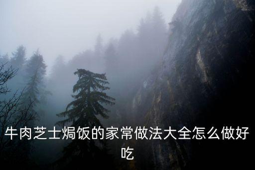 牛肉芝士焗飯的家常做法大全怎么做好吃