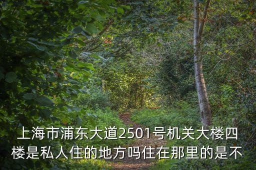 上海市浦東大道2501號機關大樓四樓是私人住的地方嗎住在那里的是不