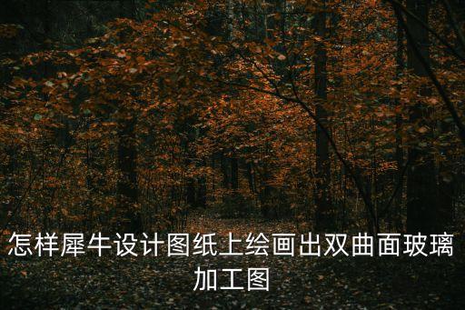 犀牛怎么畫，麻煩幫忙看一下這個模型用犀牛怎樣畫