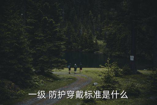 一級 防護穿戴標準是什么