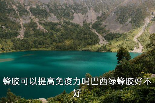 蜂膠可以提高免疫力嗎巴西綠蜂膠好不好